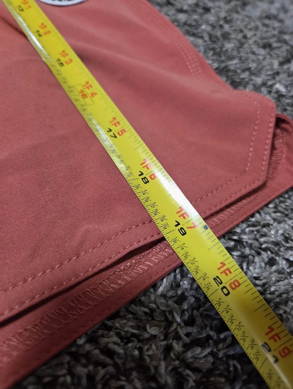 Vissla Solid Sets Ecolastic Board Shorts Brick Red Coconut Poly Ethical XXL